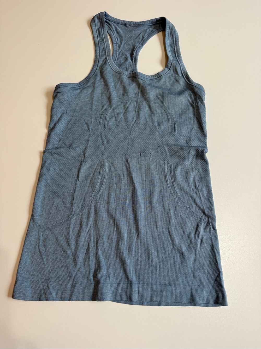 Lululemon Women’s Swiftly Racerback Seamless Tank Top - Light Blue/Gray - Size 4